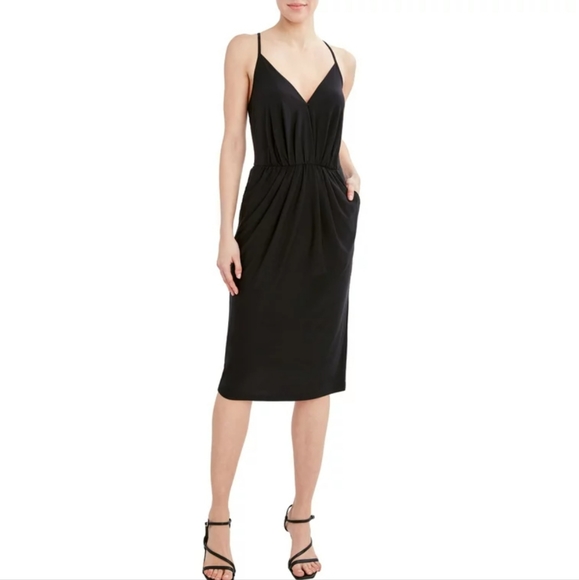 knee length dresses for ladies BCBGMAXAZRIA Floral-Print Faux-Wrap Maxi Dress – Runway Catalog main image 1